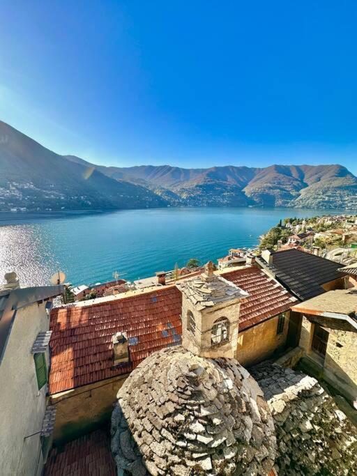 Romantic Home Stone With Amazing View Lake Of Como And Oleandra Лалльо Экстерьер фото